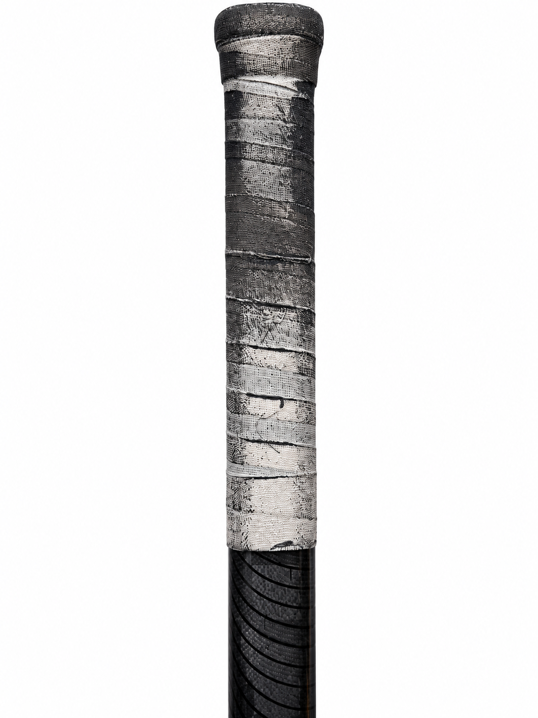 Traditional tape on a hockey stick