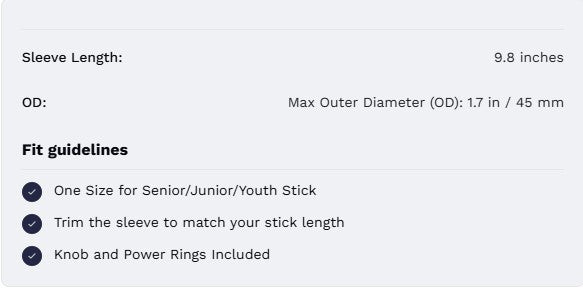 Shadow Titanium(Perforated) Hockey Grip