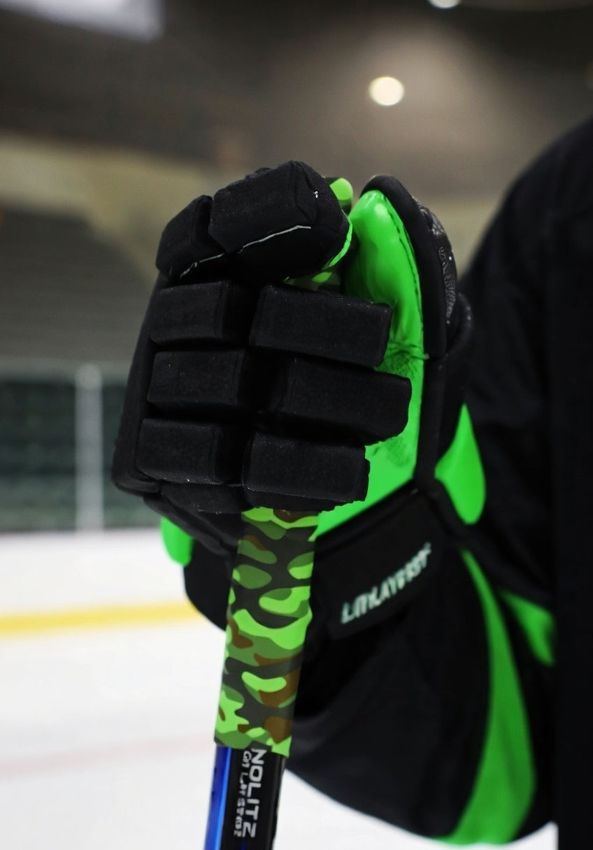 Tactical Green Camo Hockey Grip