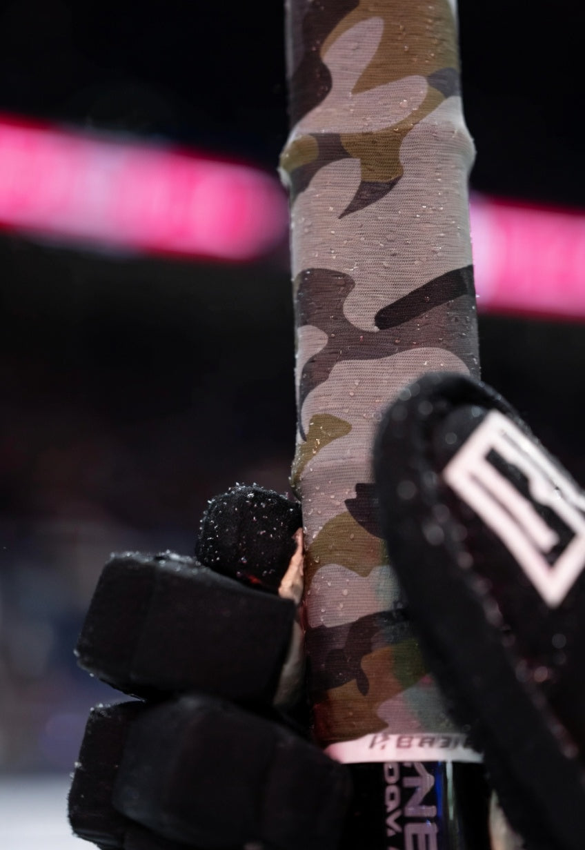 Stealth Grey Camo Hockey Grip