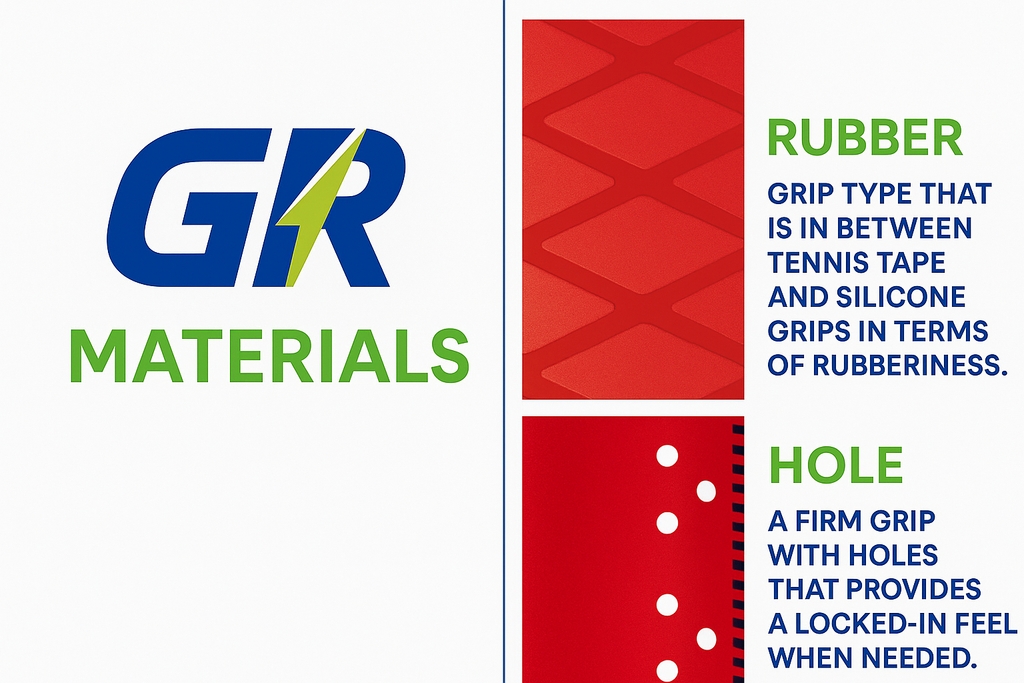 Hockey Grip with Dots-Red