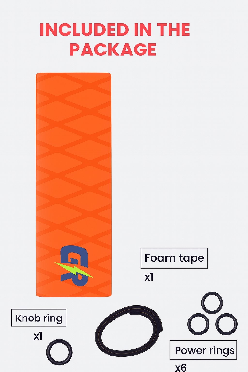 Hockey Grip Geometric-Red