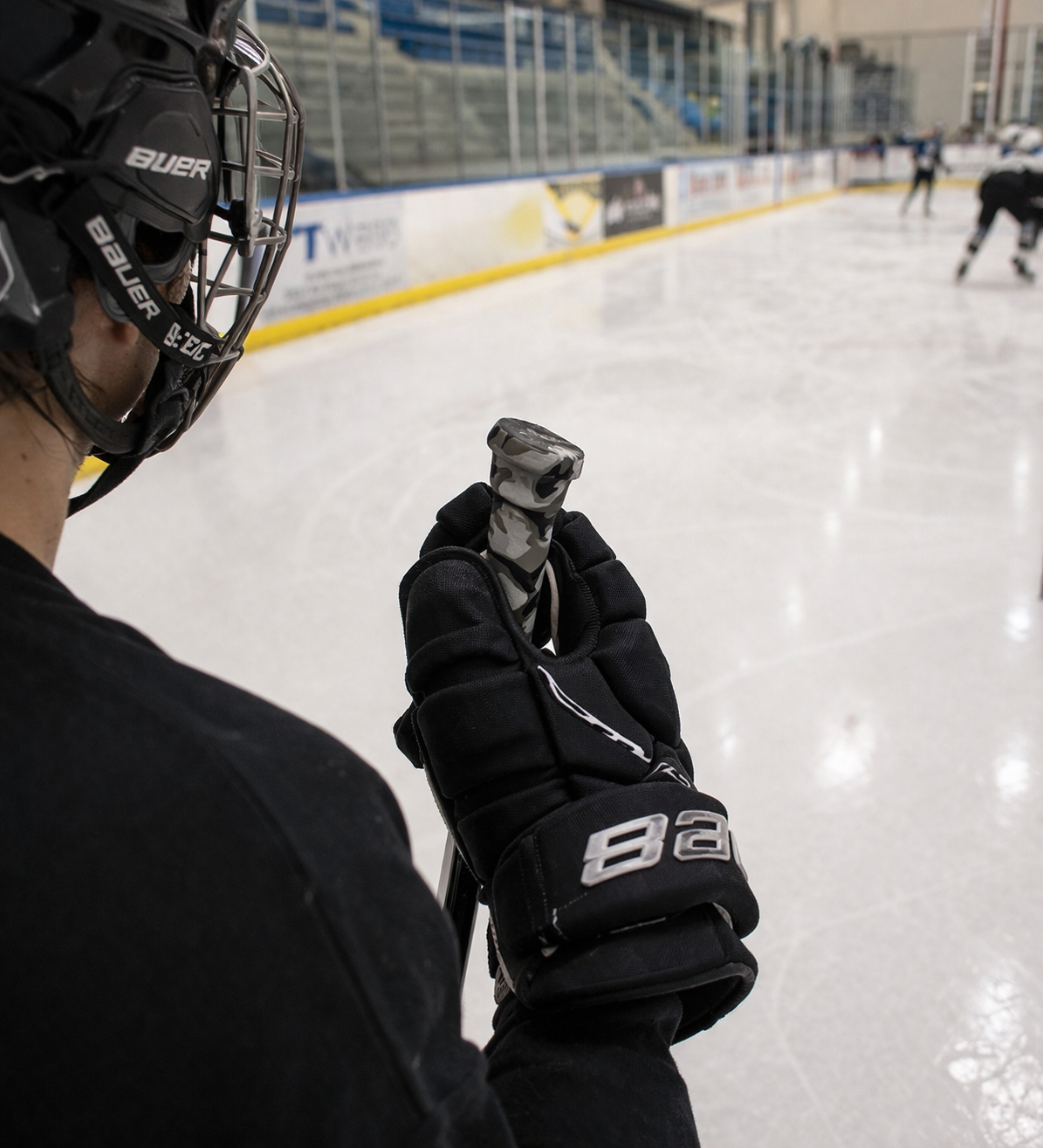 Stealth Grey Camo Hockey Grip