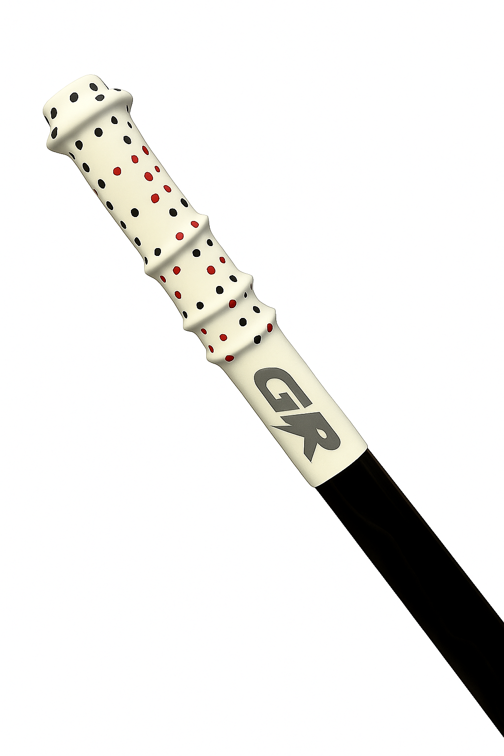 Hockey Grip with Dots-White