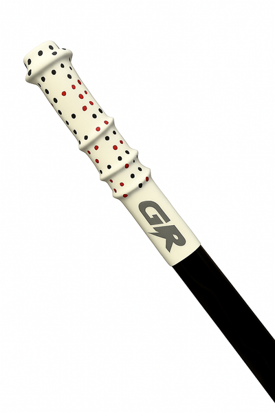 Hockey Grip with Dots-White