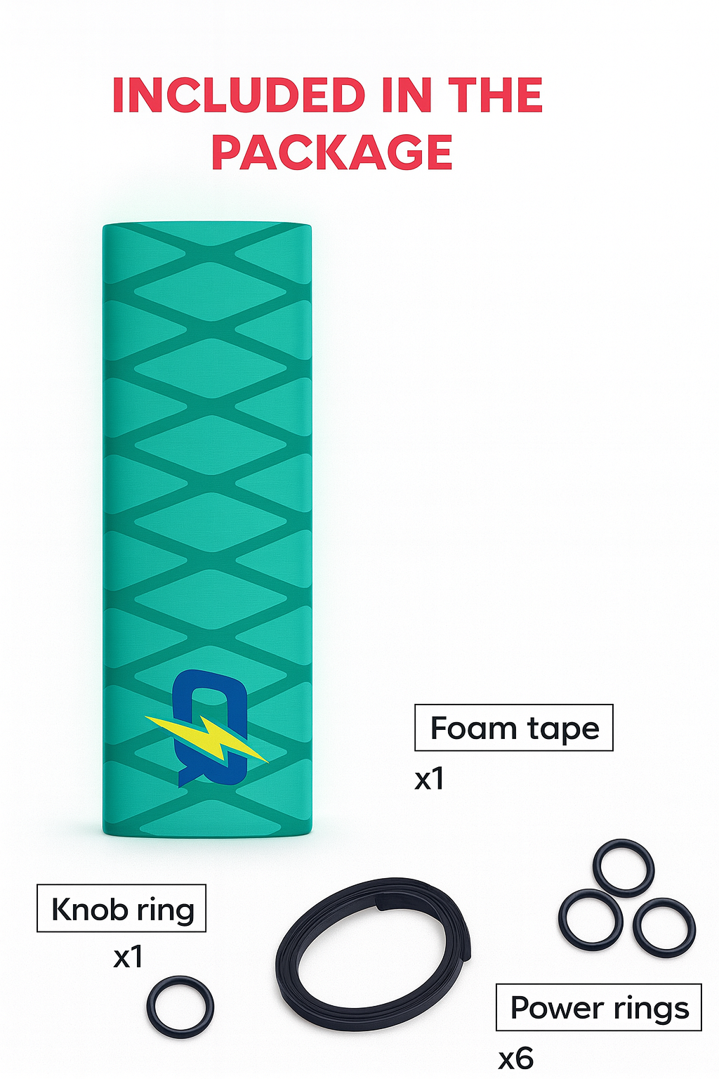 Hockey Grip Geometric-Teal