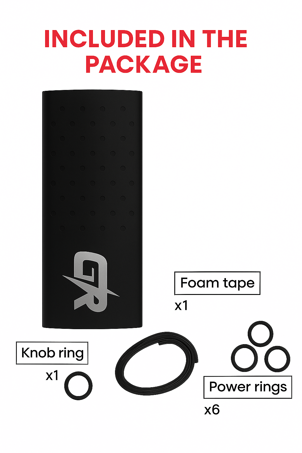 Hockey Grip With Dots-Black