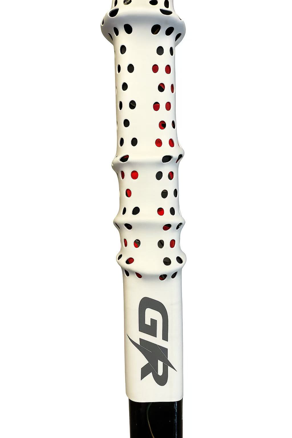 Hockey Grip with Dots-White
