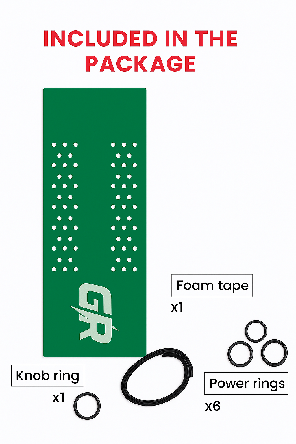 Arena Emerald perforated grip