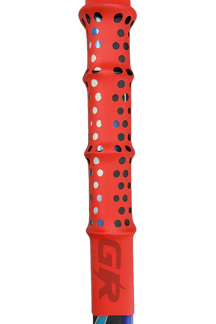 Hockey Grip with Dots-Red