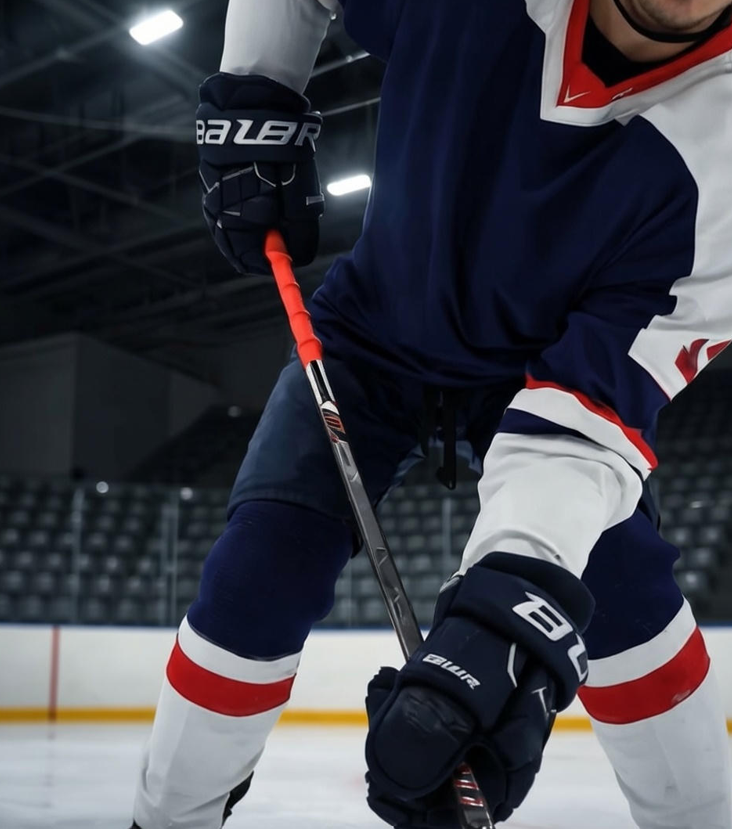 Hyper Orange(Diamond Pattern)Hockey Grip