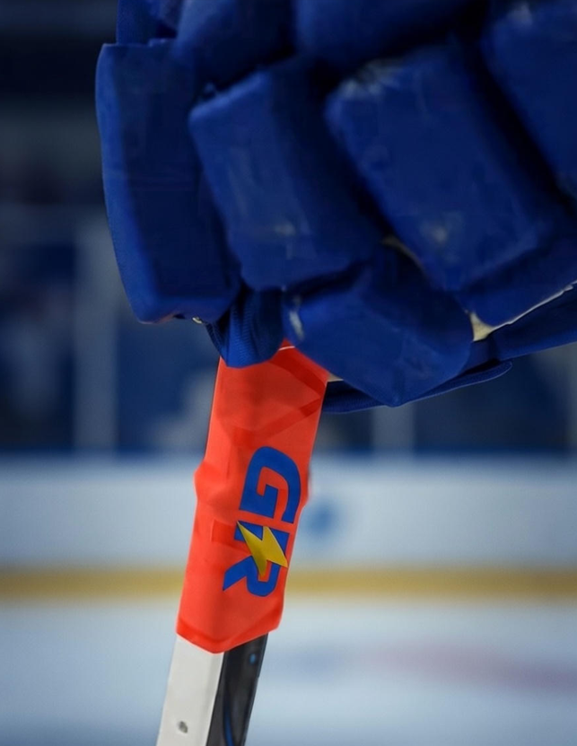 Hyper Orange(Diamond Pattern)Hockey Grip