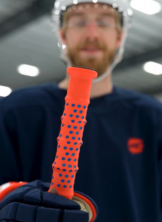 Blaze Orange perforated grip